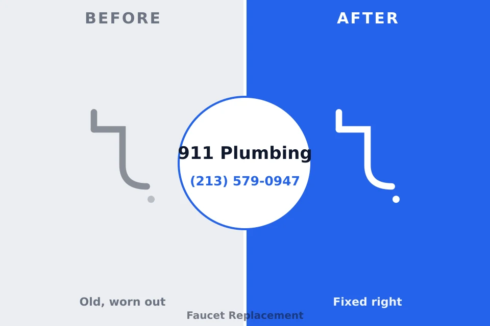 Before and after: plumbing repair Sanford, NC